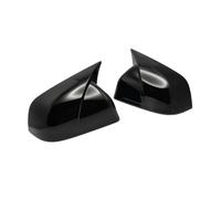 Car Wing Mirror Covers Caps For Tesla For Model Y For Juniper 2025 2026 ABS Material Adhesive Installation Devil's Corner Rearview Mirror Cover Rearview Mirror Shells(Bright Black)