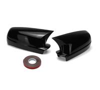 Car Wing Mirror Covers Caps For VW For Golf 4 MK4 1997-2004 For Bora For Jetta For Passat B5 1998-2005 Horn Rearview Mirror Caps Add-on Pair Side Cover Wing Rearview Mirror Shells(Glossy Black)