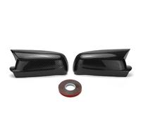 Car Wing Mirror Covers Caps For VW For Golf 4 MK4 1997-2004 For Bora For Jetta For Passat B5 1998-2005 Horn Rearview Mirror Caps Add-on Pair Side Cover Wing Rearview Mirror Shells(Carbon Fiber Look)