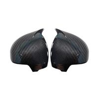 Car Wing Mirror Covers For Toyota For Mark X For Reiz 2010-2016 Mirror Caps Car Housing Cap Rearview Cover With Turn Signal Light Lamp(Carbon Fiber Pattern)