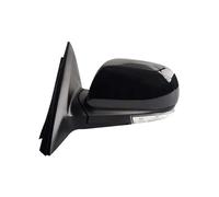 Car Wing Mirror For Chevy For Epica 2007 2008 2009 2010 2011 2012 2013 Car Electric Folding Heating Turn Signal Rearview Mirror Assy(Glossy Black 8 Wire Left)