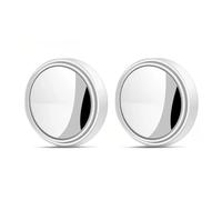 Car Wing Mirror Glass 2PCS 360 Degree HD Circular Car Rearview Mirrors Reverse Blind Spot Auxiliary Auto Parts(WHITE)