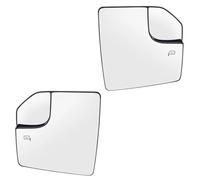 Car Wing Mirror Glass For F150 2015-2020 Wide Angle Heated Mirror Glass Side Door Rearview Wing Backing Plate(Left And Right)