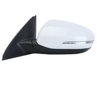 Car Wing Mirror Unit 5/6/8 Wires Rearview Side Mirror Assembly For Kia For Optima 2011 2012 2013 2014 2015 Door With Turn Signals Lamp(White left 8 Wire)