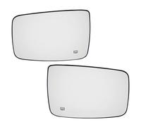 Car Wing Mirrors Parts For Dodge Ram 1500 2500 2009-2019 Left Right Side Car Rearview Mirror Glass Auto Exterior Parts Heated Wing Door Side Rear View Exterior Mirror Glass(Left and Right)