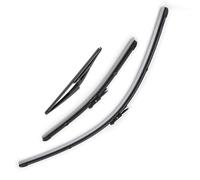 Car Wiper Blades Compatible With Fiat For Punto For Evo 2009 2010 2011 2012 2013 3Pcs Set Car Windscreen Wiper Blades Front Rear
