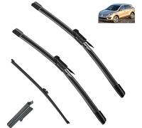 Car Wiper Blades Compatible with Lincoln MKC 2014 2015 2016 2017 Fit Pinch Type Arms Car Cleaning Replacement 26"+15"+12"(Front Rear 3pcs)