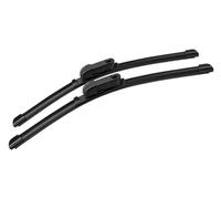 Car Wiper Blades Silicone & Rubber Front Wiper Blades Set For VW For Tiguan MK1 2007-2017 Windshield Windscreen Window Brush 24''+21''(LHD,Silicone wiper-2pcs)