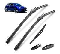 Car Wiper Front Rear Blades Set Compatible for Alfa Romeo Mito 2008-2018 Back Windscreen Wipers Assembly Replacements Blade Kit Clean the windshield