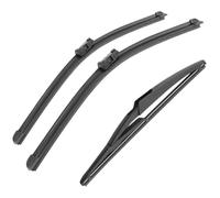 Car Wiper Front Rear Blades Set Compatible for Fiat 500 312 2007-2017 Back Windscreen Wipers Assembly Replacements Blade Kit Clean the windshield