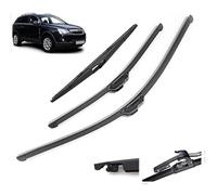 Car Wiper Front Rear Blades Set Compatible for Opel Antara 2006-2017 Back Windscreen Wipers Assembly Replacements Blade Kit Clean the windshield