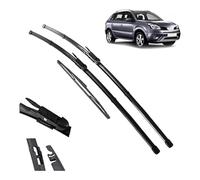 Car Wiper Front Rear Blades Set Compatible for Renault Koleos MK1 2008-2015 Back Windscreen Wipers Assembly Replacements Blade Kit Clean the windshield