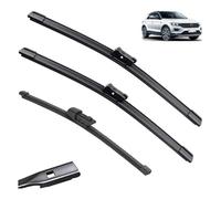 Car Wiper Front Rear Blades Set Compatible for T-Roc 2017-2023 Back Windscreen Wipers Assembly Replacements Blade Kit Clean the windshield