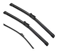 Car Wiper Front Rear Blades Set Compatible for VW Polo MK 4 Typ 9N3 2007-2009 Back Windscreen Wipers Assembly Replacements Blade Kit Clean the windshield