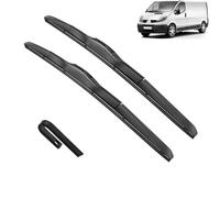 Car wiper Wiper Car Wiper Blades Compatible with Renault Trafic MK2 2001-2014 Windshield Windscreen Front Window Accessories 24"+21"(Left Steering24 21)