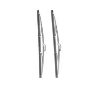 Car wipers 12in/30.48cm Front Windshield Wiper Blades Stainless Steel Polished Silver Universal For Car Front Wiper Blades Wiper Blade Set Wiper Replacement Blades
