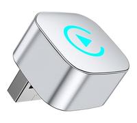 Car Wireless CarPlay Adapter for Mercedes-Benz E-Class Cabriolet 2016-2024 2-in-1 Support Apple CarPlay and Android Auto Mini USB Design Fast Connection Plug and Play