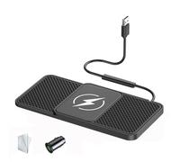 Car Wireless Charging Pad for Fiat Stilo Croma Bravo Palio Uno Tipo 500 500L 500X Ducato, Phone Fast Charger Mat 20W Non Slip Stand Dock Automobile Dashboard Power Mat with Type-C/USB
