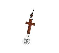 Car Wooden Crosses Religious Hanging Ornament Daily Bible for Faith Expression and Vehicle Interior Decoration Car Interior Faith Decoration