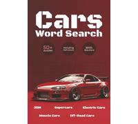 Car Word Search Puzzle Book: Word Searches with Easy to Read Print about Cars, Automotives, Car Enthusiasts │ 6x9 inches, 115 pages │50+ Puzzles ... Gift for Adults, Kids, and Free Times