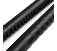 Car Wrap 152cm*200cm 4D Carbon Fiber Vinyl Film Car Styling Wrapping Sheet Roll Film Automobiles DIY Car Hood Roof Stickers Accessories Car Vinyl Wrap(Silver)