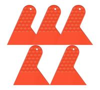 Car Wrap Tools - 5-Piece Anti-Slip Multi-Purpose Auto Tool | Window Tinting Kit | for Glass Automotive Furniture Interior Vehicle Body Holiday Birthday Party Offices Room (Orange and Red)