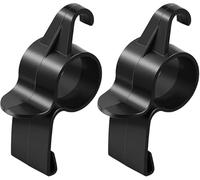 car Yjemle 2 Pcs Umbrella Holder, Trunk Hooks Hanger, Universal Headrest Organizer Clip, Portable Umbrella Trunk Back Seat Hanging Hooks