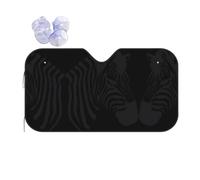 Car Zebra Print Windshield Sunshade,Foldable Reflective Uv Heat Shield,Universal Fit,Keeps Interior Cool