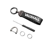 Car Zinc alloy 360°Rotatable D Ring Key Rings for Vauxhall,Anti-Lost Keychain Keyring Replacement Swivel Lanyard Accessories,A-M