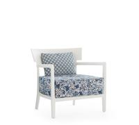CARA MAT Liberty Artemis Outdoor Armchair White/ Blue