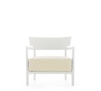 CARA MAT Liberty Obi Check Outdoor Armchair White/Milk