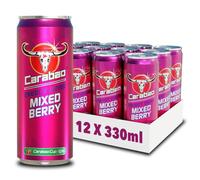 Carabao Energy Drink Mixed Berry • 12 x 330ml Cans Case • Low Calorie