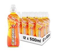 Carabao Sport Energy Drink Orange, 12 x 500ml Bottles Case, Isotonic, Electrolytes, No Aspartame, B Vitamins B6 B12, Sports Drink, Hydration,
