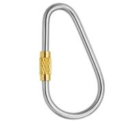 Carabiner Clip - 2 Carabiner Clip Heavy Duty | 4.86cm Titanium Carabiner Clip Small | D-Type Carabiner | Locking Carabiner Clip For Hammock, Camping, Rock Climbing, Rappelling, Mountaineering