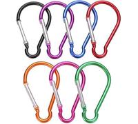 Carabiner Clip, 5Pcs Large 4" Aluminum Keychain Hook,Spring Snap Key Chain Clip for Outdoor Use Durable Carabeaner Keychain for Outdoors Keychains Accessory,Mini Carabiner
