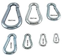 Carabiner Clip ~ Basic~ Large & Small ~ Heavy Duty! - Lifting (4, 5mm x 50mm)