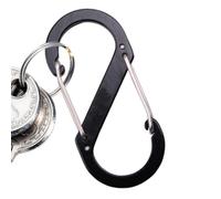 Carabiner Clip - Locking S Carabiner Hook, Durable Aluminum Alloy Keychain | Multifunctional Spring Clip for Outdoor Hiking Camping Backpacking Travel Climbing Gear Tools Organization