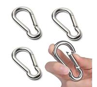 Carabiner Clip, M6 Carabiner Clip Heavy Duty, Small Carabiner Clips For Hiking, Camping, Fishing, Dog Leash & More, 60mm Carbine Hook Holds Upto 70Kg(Not for Climbing)… (8-PCS)