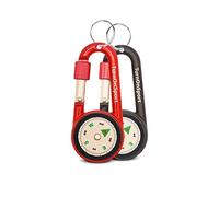 Carabiner Clip On Compass Hiking - Compact Compass Keychain Backpacks | Small Pocket Magnetic Compass Keychain for Kids - Hiking Compass Twist Lock | Keyring Keychains Outdoor Survival Camping 2 pcs