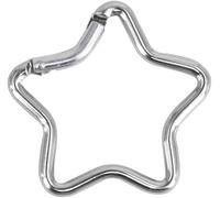 Carabiner Clip Star Shaped Climbing Buckle Aluminum Alloy Heavy Duty Keyring Hook for Camping Fishing Hiking Traveling Spring Loaded Carabiner Accessory and Keychain