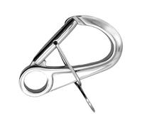 Carabiner Clips for Heavy Duty - Stainless Steel Double Self-Locking with Quick Release | Safety Carabiner, for Car, Boat, Ship Parts, Hiking, Camping, Gym, Dog, Keys, Flag