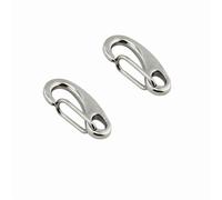 Carabiner Clips, Heavy duty hooks, 1/2/5Pcs Egg Shape Spring Marine 316 Stainless Steel Multifunctional Hiking Camping BeltQuick Release Hook(50mm(2pcs))