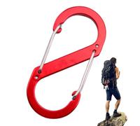 Carabiner for Keys, S Carabiner, Key Clip - Aluminium Alloy, Multifunctional Keychain for Outdoor Hiking, Travel, Hiking