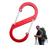 CARABINER FOR KEYS, S CARABINER, S Carabiner Clip Heavy Duty Duty Aluminum Alloy, Multifunctional Key Holder for Outdoor Hiking, Travel, Backpacking