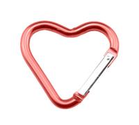 Carabiner, Heart Carabiner - 12 Pcs Alloy Heart Shape Spring Carabiner Carabiner Carabiner, Multifunctional Key Hooks for Bottle Holder on Leash