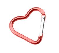 Carabiner, Heart Carabiner Clip 12 Aluminum Alloy Keychain Clips, Multi-functional Small Carabiner for Walking, Camping, Hiking, Outdoor Travel
