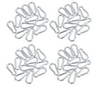 Carabiner Hook Clip Snap Hook Spring Loaded 5mm x 50mm 50kg Capacity 48pc
