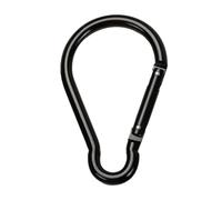 Carabiner Hooks, Aluminium Alloy Belt Clips, 2.6 Inches Lightweight Gourd Shape, Non-Locking Design, Large Hiking Carabiner Clip for Outdoor, Water Bottle and Backpack Use