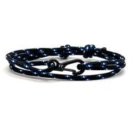 Carabiner Paracord Bracelet - Strong Climbing Rope With Adjustable Black Clasp | Durable Survival Handmade Men's Bracelet (Black Camo)