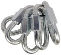 Carabiner Set of 5 Oval Quick Link Steel 8 mm